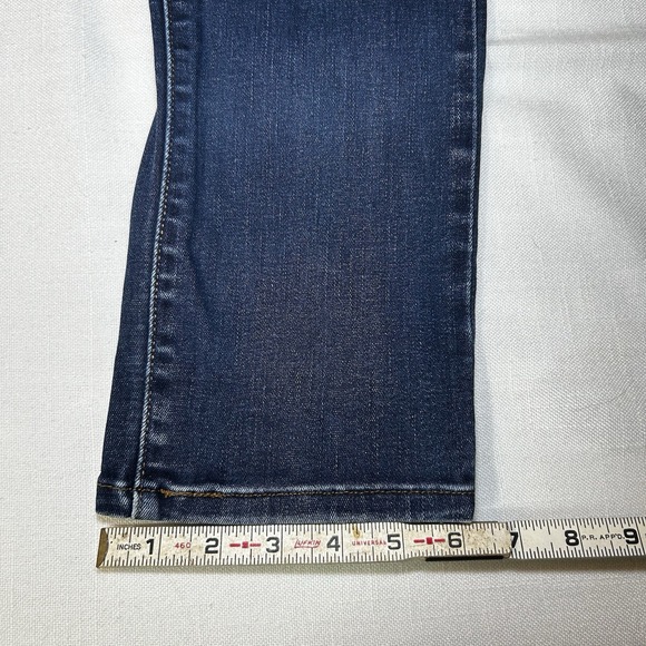 Levi Strauss Skinny Stretch Jeans Womens 8 Blue Denim Mid Rise Zip Fly‎ - Picture 10 of 11